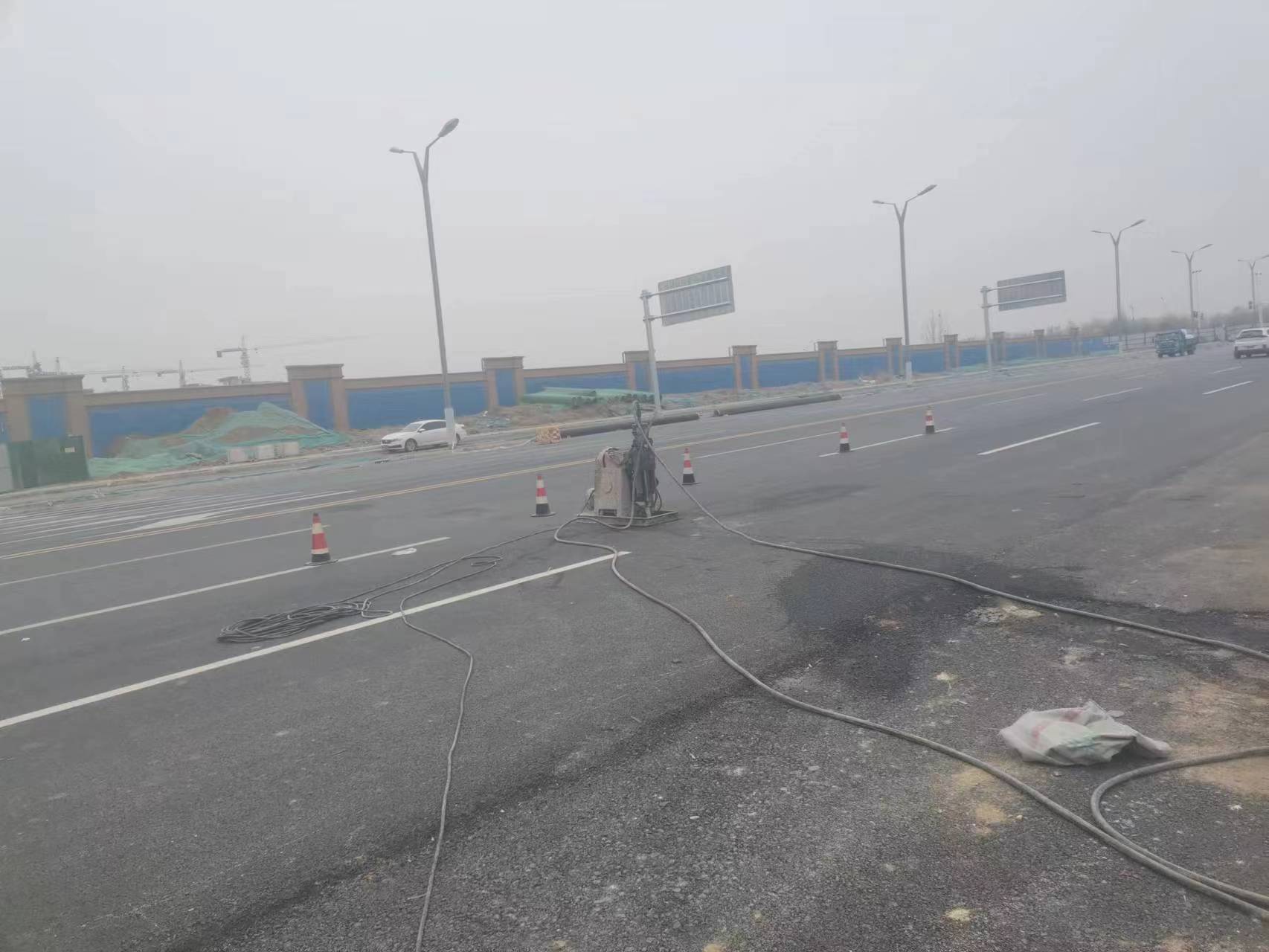 那大镇马路注浆